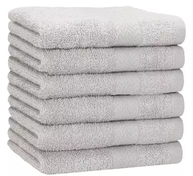 Полотенца для душа Betz, 6 шт., 70 x 140 см ПРЕМИУМ, пляжное полотенце из 100% хлопка, цвет: темно-синий. Betzshop, серый