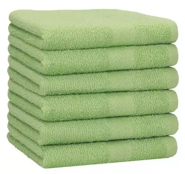 Полотенца для душа Betz, 6 штук, 70 x 140 см ПРЕМИУМ, пляжные полотенца из 100% хлопка, цвет: зеленый авокадо. Betzshop
