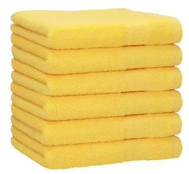 Полотенца для душа Betz, 6 штук, 70 x 140 см ПРЕМИУМ, пляжное полотенце из 100% хлопка, цвет: красный. Betzshop, желтый