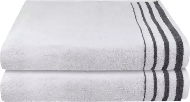 Полотенца для душа Chiemsee "Майами", (2 шт.), логотип Chiemsee 70х140 см (2 шт.), цвет wei-anthrazit