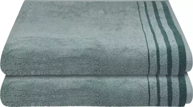 Полотенца для душа Chiemsee "Майами", (2 шт.), логотип Chiemsee 70х140 см (2 шт.), цвет smaragd-mint