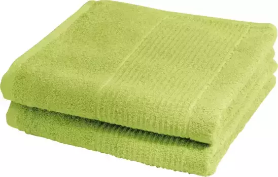 Полотенца для душа fleuresse "2828", (2 шт.), полотенца для душа, полотенца для рук, махровая ткань, 100% хлопок 70х140 см (2 шт.), светло-зеленый