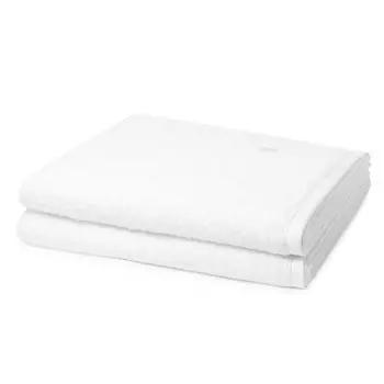 Полотенца для душа Ross Vita, 2 шт.: набор мягких и впитывающих жидкостей, материал, приятный для кожи и простой в уходе, с вышивкой логотипа., белый