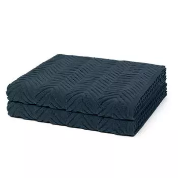 Полотенца для душа sensual skin набор из 2 шт Ross, темно-синий