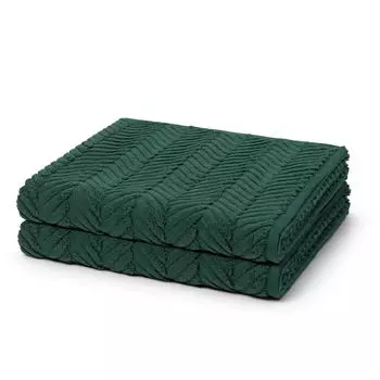 Полотенца для душа sensual skin набор из 2 шт Ross, темно-зеленый