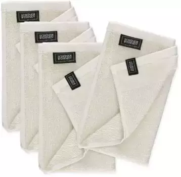 Полотенца для гостей коллекции SCHNER WOHNEN "Sense", (4 шт.) SCHNER WOHNEN-KOLLEKTION 30х50 см (4 шт.), кремово-белый