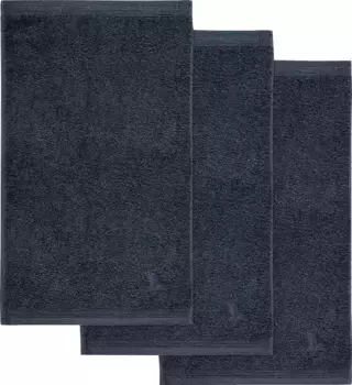 Полотенца для гостей Mve "Superwuschel", (3 шт.), ярких цветов 30х50 см (3 шт.), темно-серый