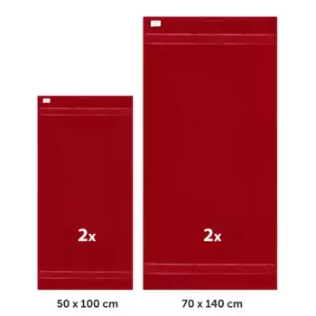 Полотенца для рук Mixibaby, красный