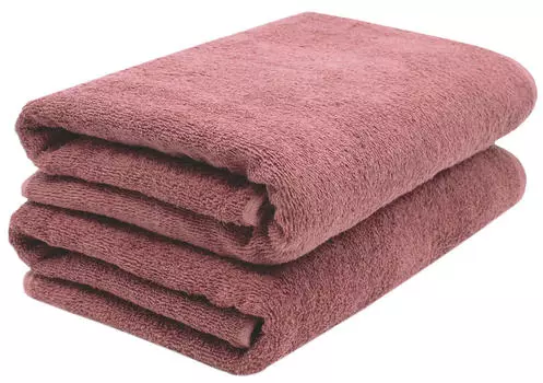 Полотенца для сауны набор Zollner, пыльно-розовый