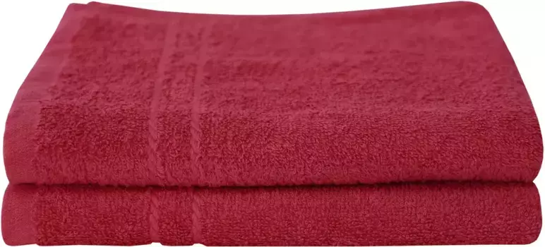 Полотенца Dyckhoff "Кристалл", (2 шт.), с бордюром 50х100 см (2 шт.), красный