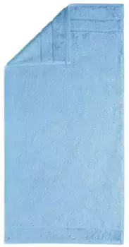 Полотенца Egeria "Престиж", (2 шт.), однотонная программа с полосатой каймой, хлопок SUPIMA 50х100 см (2 шт.), голубой