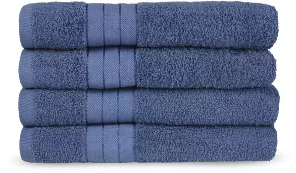 Полотенца Emotion "Uni" (4 шт.), с большим выбором цветов 50х100 см (4 шт.), цвет Denim