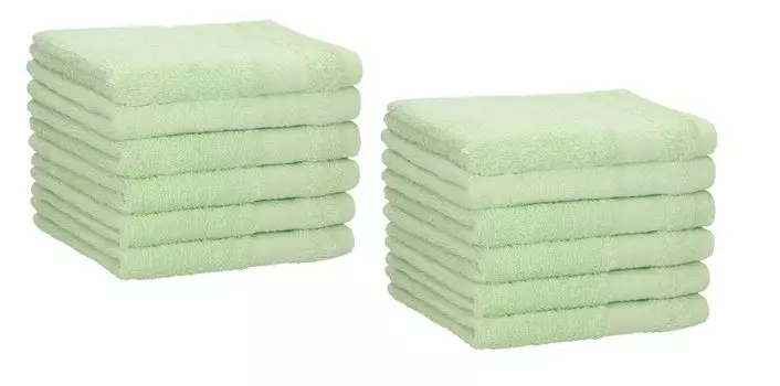 Полотенца гостевые Betz 12 шт. 30х50 см PALERMO 100% хлопок Цвет: зеленый и бирюзовый Betzshop