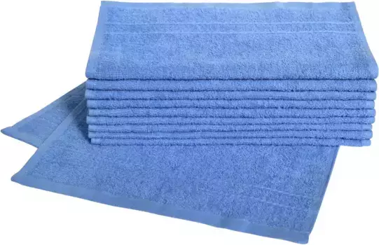 Полотенца гостевые Dyckhoff "Кристалл" (10 шт.) с бордюром 30х50 см (10 шт.), синий