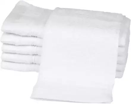 Полотенца гостевые ROSS "Рубиновые", (6 шт. в упаковке), 100% хлопок 30х50 см (6 шт.), белый