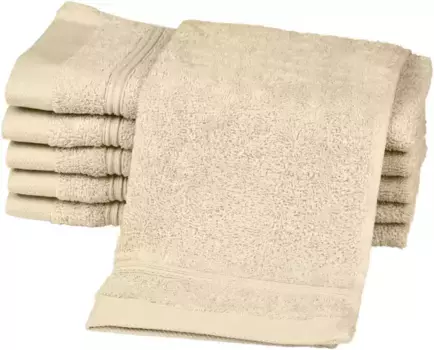 Полотенца гостевые ROSS "Рубиновые", (6 шт. в упаковке), 100% хлопок 30х50 см (6 шт.), цвет Natur