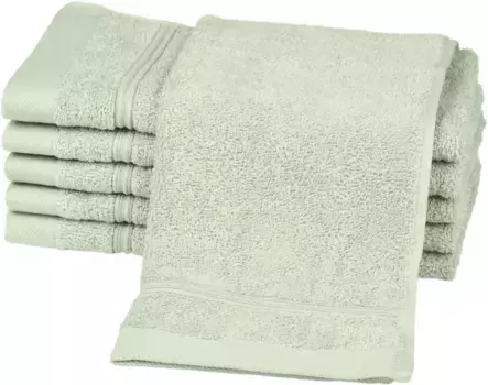 Полотенца гостевые ROSS "Рубиновые", (6 шт. в упаковке), 100% хлопок 30х50 см (6 шт.), цвет Eukalyptus