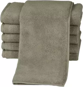 Полотенца гостевые ROSS "Sensual 9000", (6 шт.), облагороженные маслом алоэ вера 30х50 см (6 шт.), цвет flanell
