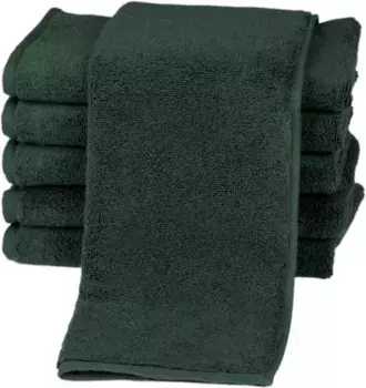 Полотенца гостевые ROSS "Sensual 9000", (6 шт.), облагороженные маслом алоэ вера 30х50 см (6 шт.), зеленый
