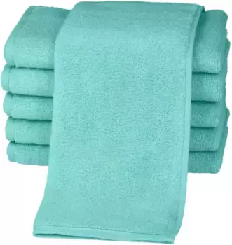 Полотенца гостевые ROSS "Sensual 9000", (6 шт.), облагороженные маслом алоэ вера 30х50 см (6 шт.), цвет bleached aqua