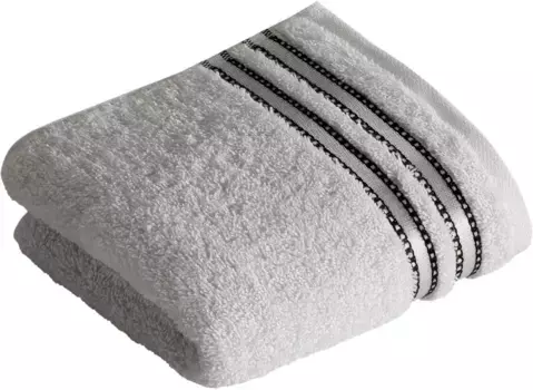 Полотенца гостевые Vossen "Cult de Luxe", (3 шт.), в наборе, с глянцевой каймой 30х50 см (3 шт.), светло-серый