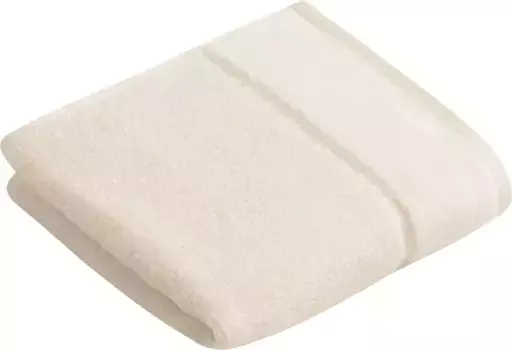 Полотенца гостевые Vossen "Pure", (3 шт.), в наборе, хлопок & VEGAN, с элегантной велюровой каймой 40х60 см (3 шт.), слоновая кость