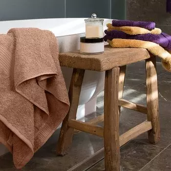 Полотенца Grace Grand Spa New York в упаковке 3 штуки с двухцветным рисунком, огненно-красный, один размер Sitheim, серо-коричневый