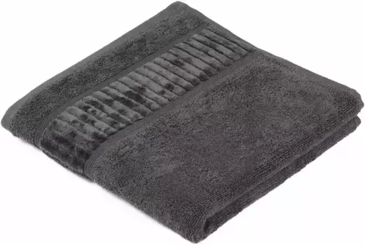 Полотенца Gzze "БИО Терри", (2 шт.), в наборе, натуральный хлопок, пастельные тона, с стриженной каймой 50х100 см (2 шт.), цвет anthrazit