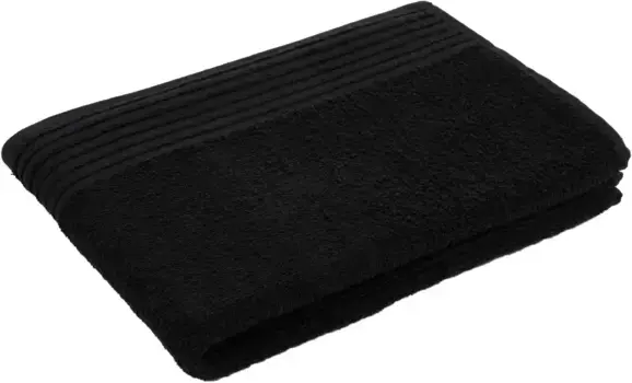Полотенца Gzze "Гамбург", (2 шт.), в наборе, современные однотонные цвета, со структурированной каймой 50х100 см (2 шт.), черный