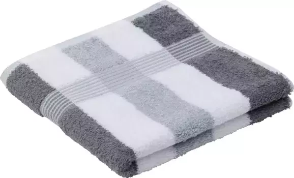 Полотенца Gzze "Нью-Йорк", (2 шт.), в наборе, в полоску, со структурированной каймой 50х100 см (2 шт.), антрацит-белый