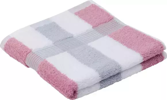 Полотенца Gzze "Нью-Йорк", (2 шт.), в наборе, в полоску, со структурированной каймой 50х100 см (2 шт.), цвет altrosa-wei