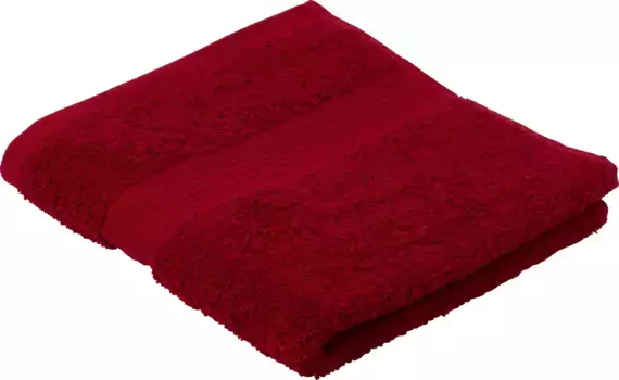 Полотенца Gzze "New York", (2 шт.), в наборе, современные однотонные цвета, со структурированной каймой, чистый хлопок 50х100 см (2 шт.), цвет bordeau