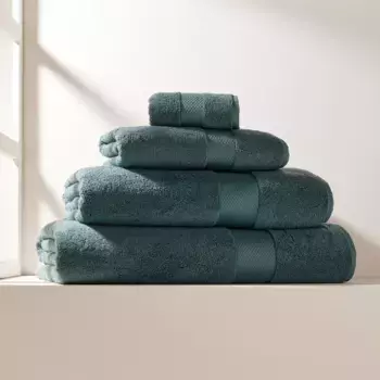 Полотенца из египетского хлопка 24 650 г/м2 El Corte Ingls, темно-зеленый