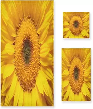 Полотенца-подсолнухи Coolnut, разноцветный