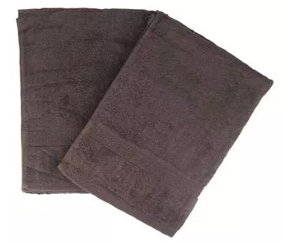 Полотенца премиум-класса 500 г/м из 100 % хлопка (полотенце гостевое - 30х50 см - комплект из 2 шт. - красное) elegance, коричневый