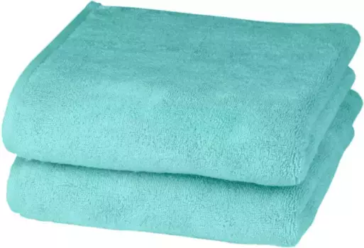 Полотенца ROSS "Sensual 9000", (2 шт.), очищенные маслом алоэ вера 50х100 см (2 шт.), цвет bleached aqua
