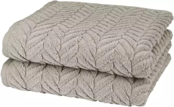 Полотенца ROSS "Sensual 9001", (2 шт.), 100% хлопок 50х100 см (2 шт.), цвет flanell