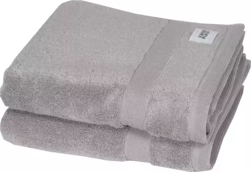 Полотенца SCHNER WOHNEN коллекции "Приятные" (2 шт.), быстросохнущие, качество Airtouch SCHNER WOHNEN-KOLLEKTION 50х100 см (2 шт.), серый