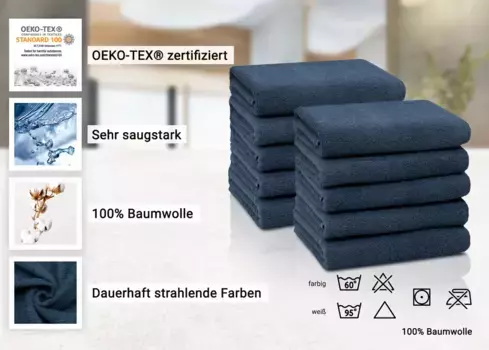 Полотенца Zollner, синий