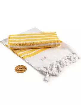 Полотенце A&R Hamamzz Dalaman Towel AR053 Разноцветный Белый/Лаймовый 100 x 180 см ARTG