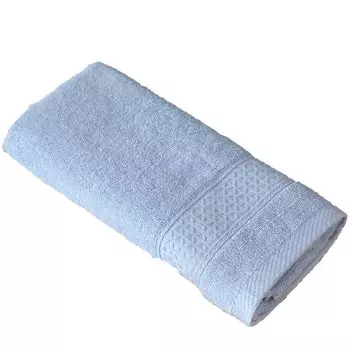 Полотенце экологически чистое, сильное водопоглощение, длинное хлопковое пушистое хлопковое полотенце для дома, серое Stuttg, светло-синий