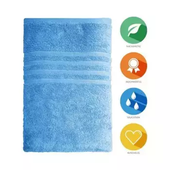 Полотенце B&D Textiles, голубой