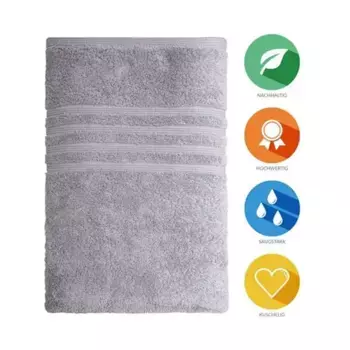 Полотенце B&D Textiles, светло-серый