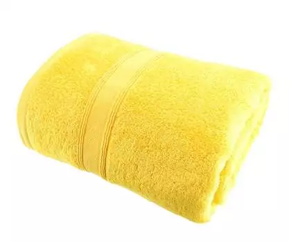 Полотенце бамбуковое 100х150 см синее DOMMIO, желтый