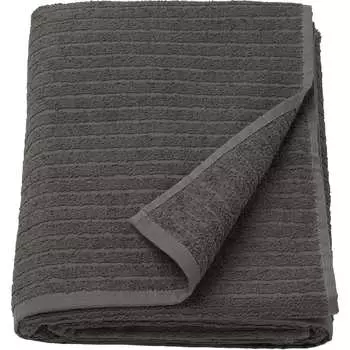 Полотенце банное Ikea Vagsjon 100x150 см, темно-серый
