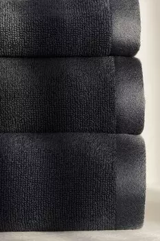 Полотенце банное из махровой ткани H&M, 70x140 см, серый