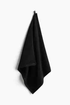 Полотенце банное из махровой ткани H&M, 70x140 см, черный