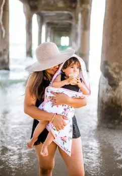 Полотенце банное Little Unicorn, цвет white, pink