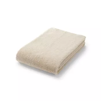 Полотенце банное Muji с подвесной петлей, кремовый