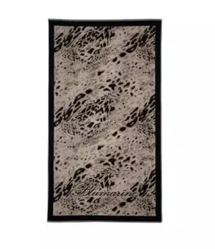 Полотенце Blumarine Dakota Beach Printed In Sponge, черно-коричневый
